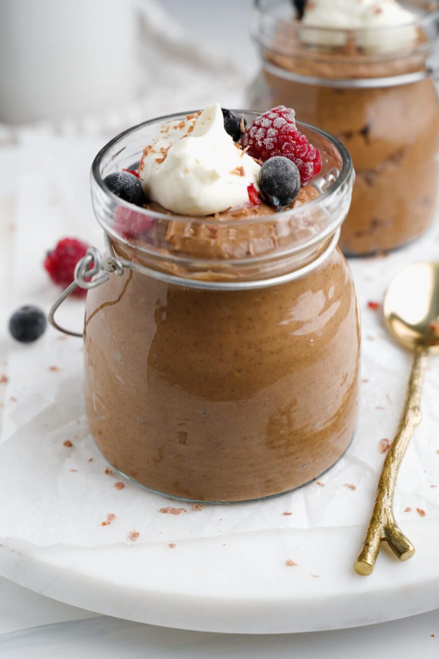 Mousse au chocolat et à l’avocat facile