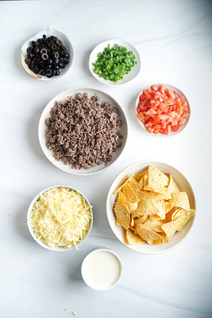 Ingrédients pour la recette de nachos | cookingwithcassandra.com