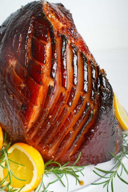Jambon glacé au sucre brun facile