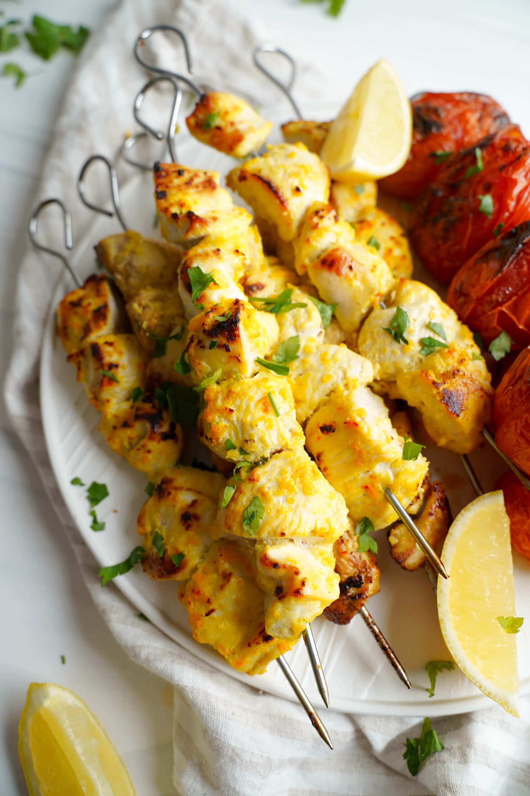 Brochettes de Poulet Persan Joojeh | cookingwithcassandra.com