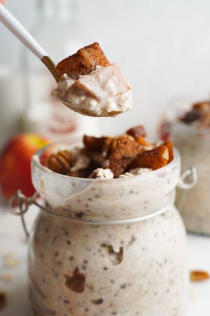 Porridge aux pommes facile à préparer la veille